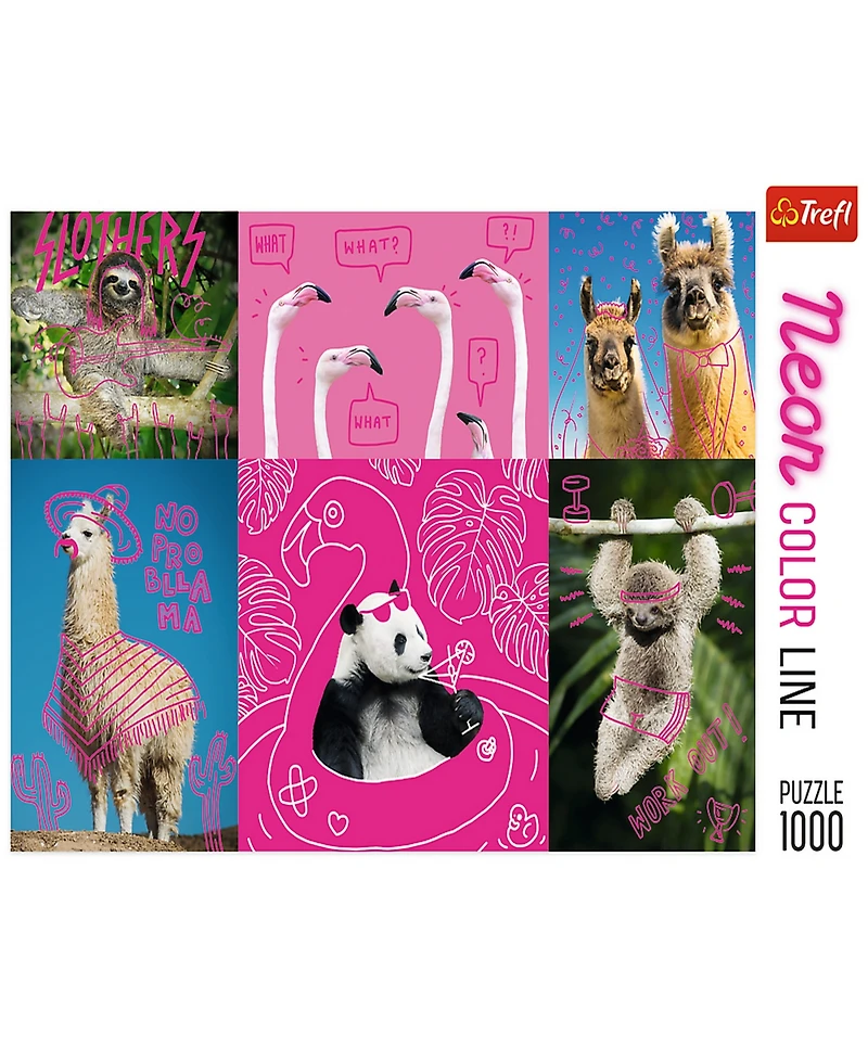 Trefl Jigsaw Puzzle Crazy Animals, 1000 Pieces