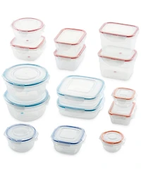 Lock n Lock Easy Essentials 30-Pc. Color Mates Storage Container Set