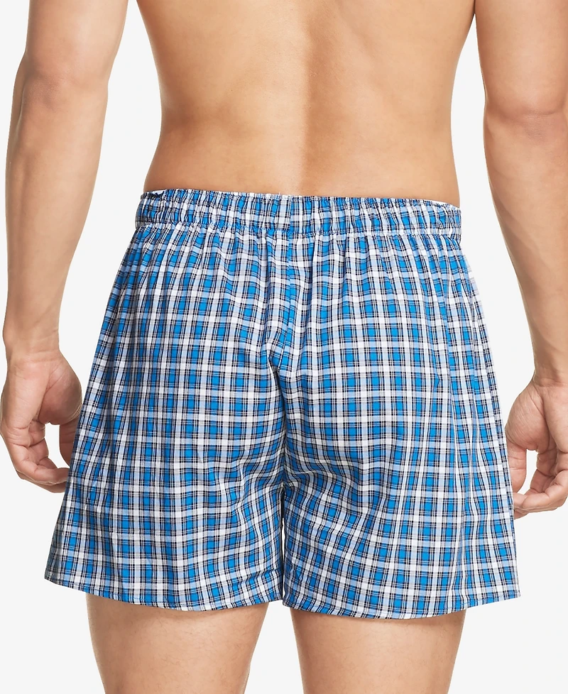 Tommy Hilfiger Men's 3-Pack Classic Printed Cotton Poplin Boxers
