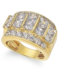 Men's Diamond Elevated Cluster Ring (3 ct. t.w.) 10k Gold