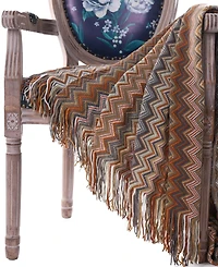 Happycare Textiles Multi-Color Chevron Pattern Throw, 60" x 50"