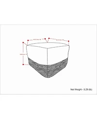 Macie Square Woven Outdoor and Indoor Pouf