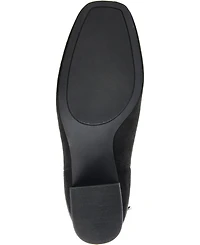 Journee Collection Women's Audrina Stacked Heel Dress Booties