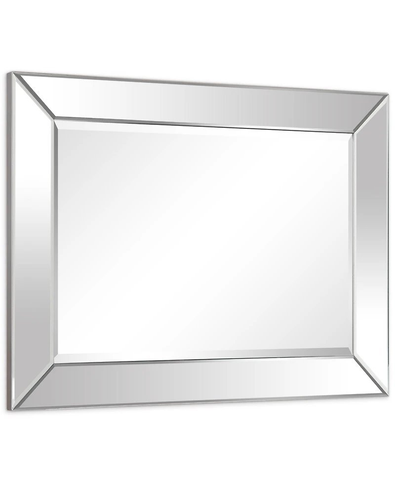 Empire Art Direct Solid Wood Frame Covered with Beveled Clear Mirror - 40" x 30"