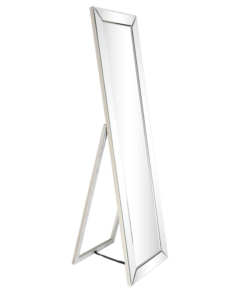 Empire Art Direct Solid Wood Frame Covered with Beveled Clear Mirror - 64" x 18"