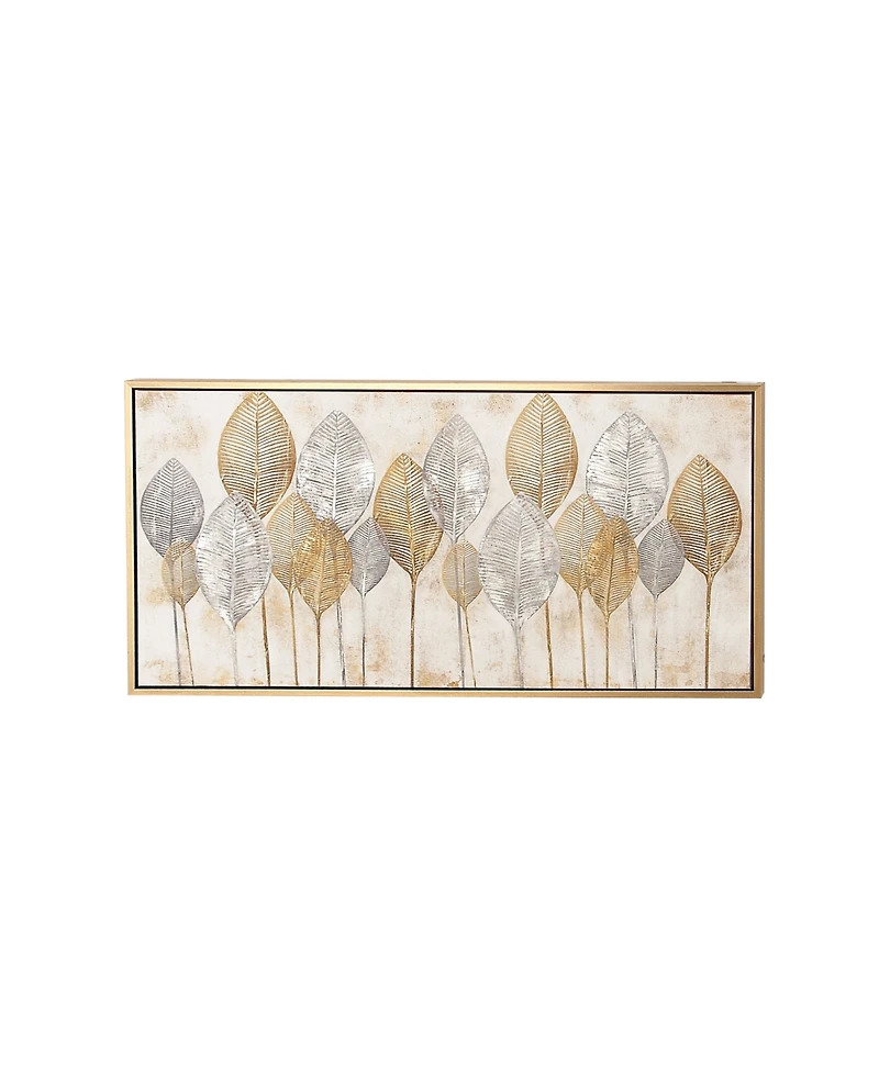 CosmoLiving by Cosmopolitan Brown Contemporary Canvas Wall Art, 27 x 55
