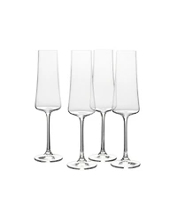 Mikasa Aline Flute Glasses Set of 4, 10 oz