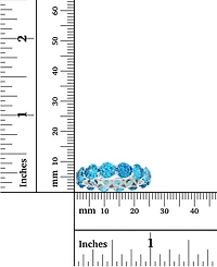 Cubic Zirconia Eternity Band Rhodium Plated Sterling Silver