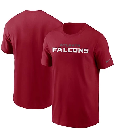 Men's Red Atlanta Falcons Team Wordmark T-shirt