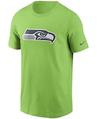 Men's Neon Green Seattle Seahawks Primary Logo T-shirt