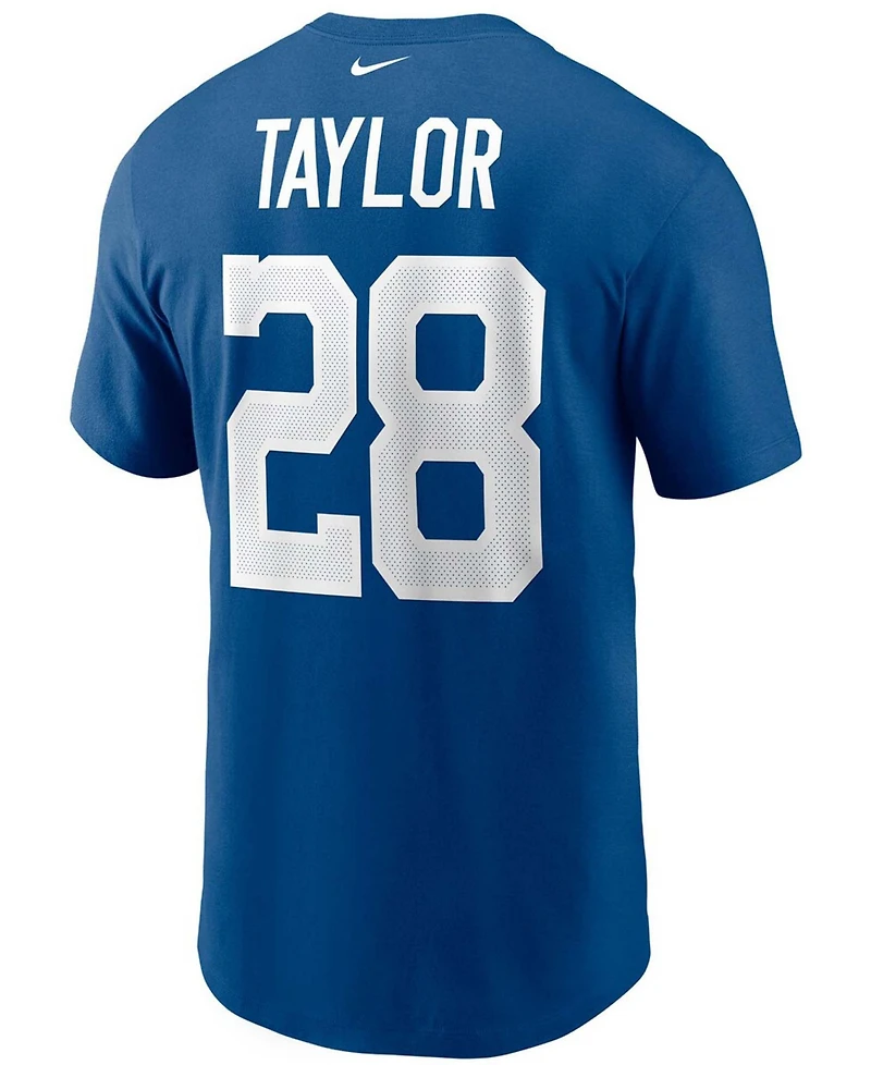 Men's Jonathan Taylor Royal Indianapolis Colts Player Name and Number T-shirt