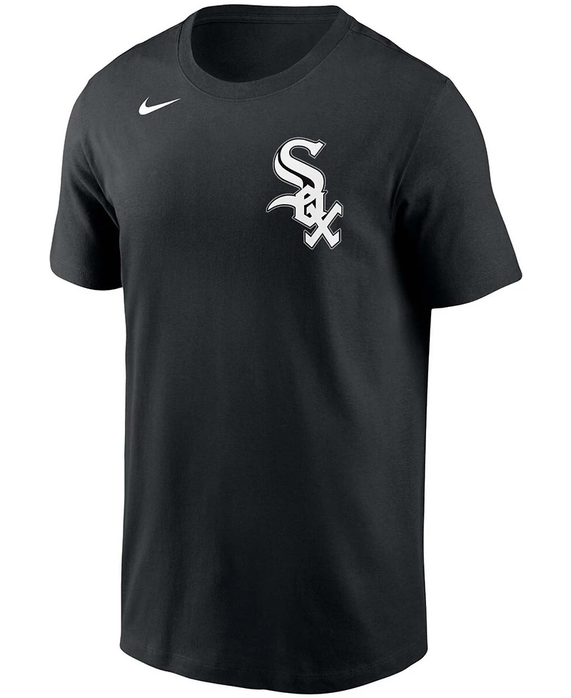 Men's Luis Robert Black Chicago White Sox Name Number T-shirt