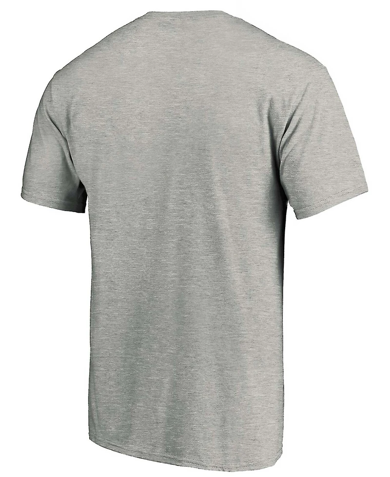 Men's Heather Gray Seattle Kraken Primary Logo T-shirt