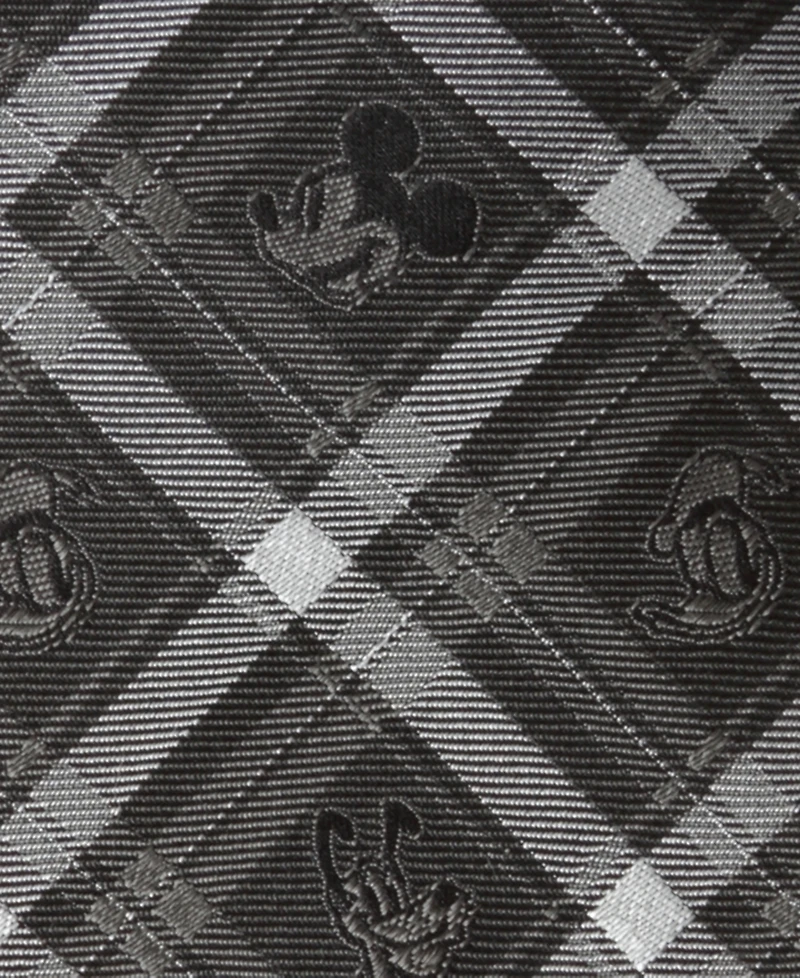 Disney Men's Mickey and Friends Plaid Tie