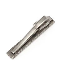 Ox & Bull Trading Co. Men's Antique Silver Herringbone Tie Clip