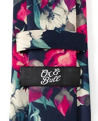 Ox & Bull Trading Co. Men's Painted Floral Silk Tie