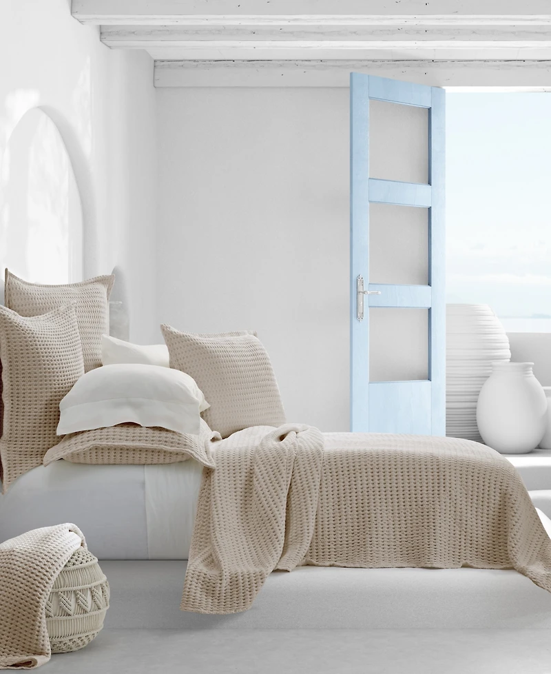 White Sand Pebble Beach Honeycomb Sham, King