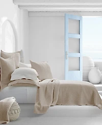 White Sand Pebble Beach Honeycomb Sham, King