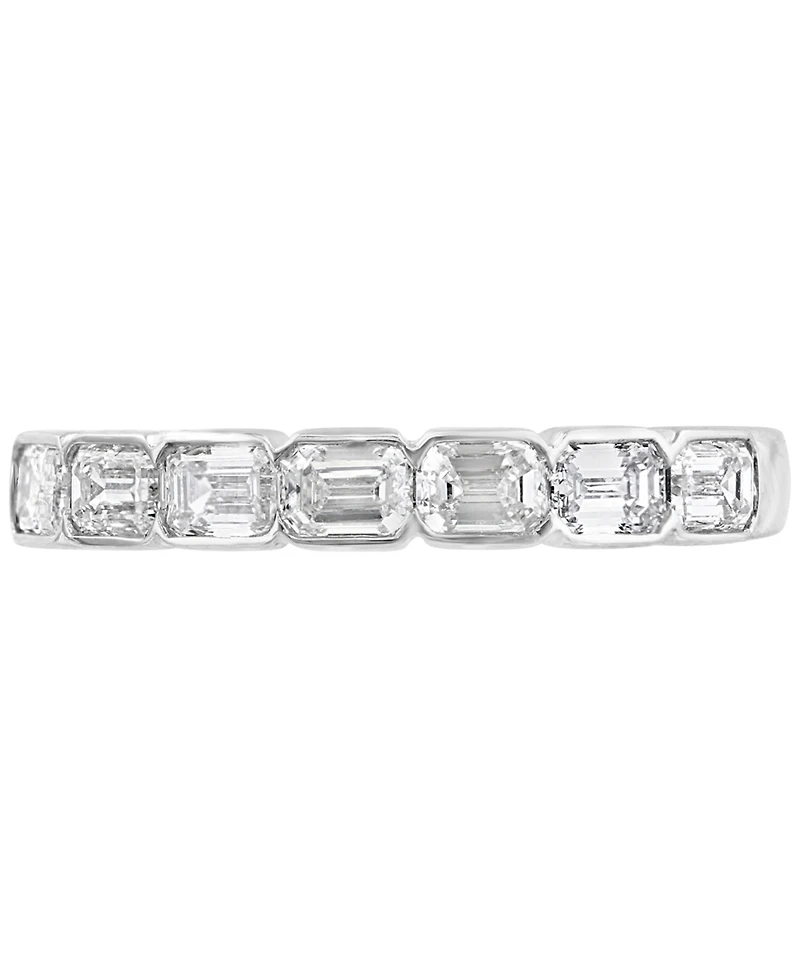 Effy Diamond Emerald-Cut Band (3/4 ct. t.w.) in 14k White Gold