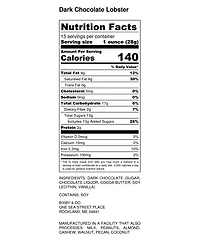 Bixby Chocolate Dark Chocolate Maine Lobster, 1 lb