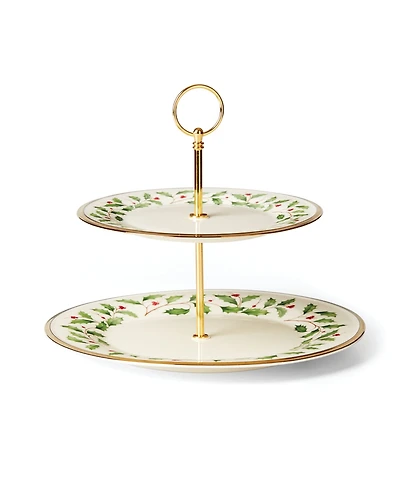 Lenox Holiday 2 Tiered Server