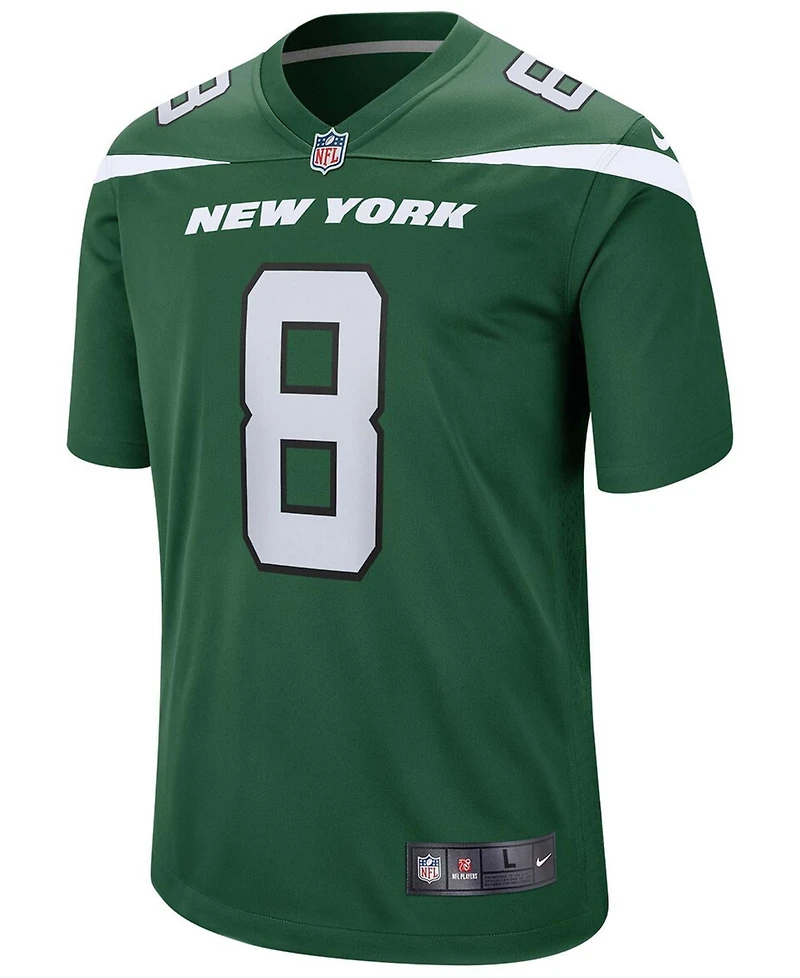 Men's Elijah Moore Gotham Green New York Jets 2021 Nfl Draft Pick Player Game Jersey