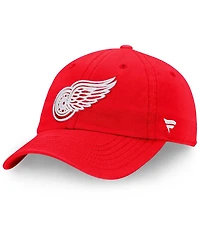 Men's Red Detroit Red Wings Core Primary Logo Adjustable Hat