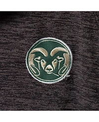 Men's Heathered Black Colorado State Rams Logo Down Swing Polo