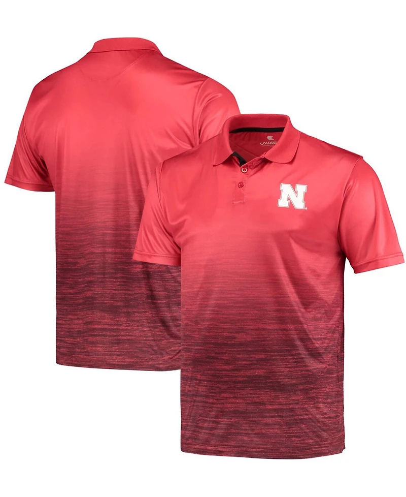 Men's Scarlet Nebraska Huskers Marshall Polo