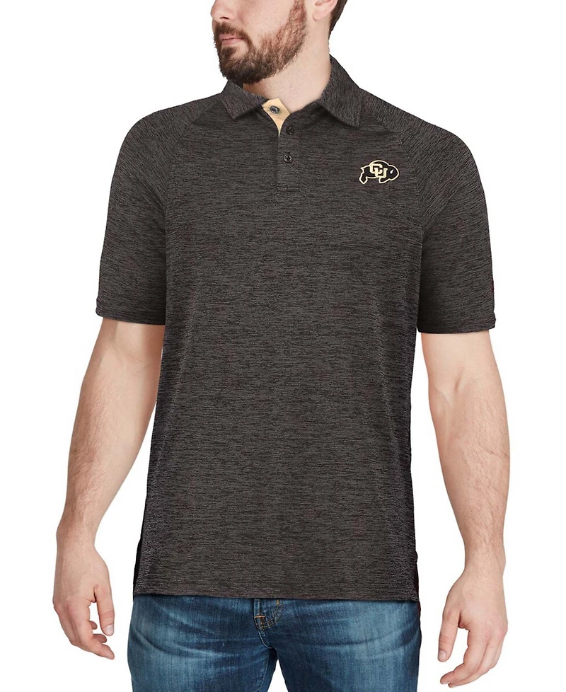 Men's Black Colorado Buffaloes Down Swing Polo