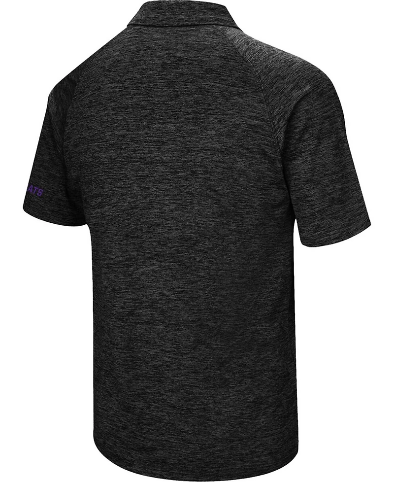Men's Black Kansas State Wildcats Down Swing Polo