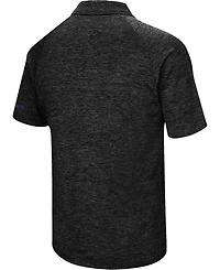 Men's Black Kansas State Wildcats Down Swing Polo