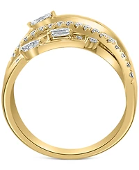 Effy Diamond Multi-Shape Multirow Crossover Ring (1 ct. t.w.) in 14k Gold