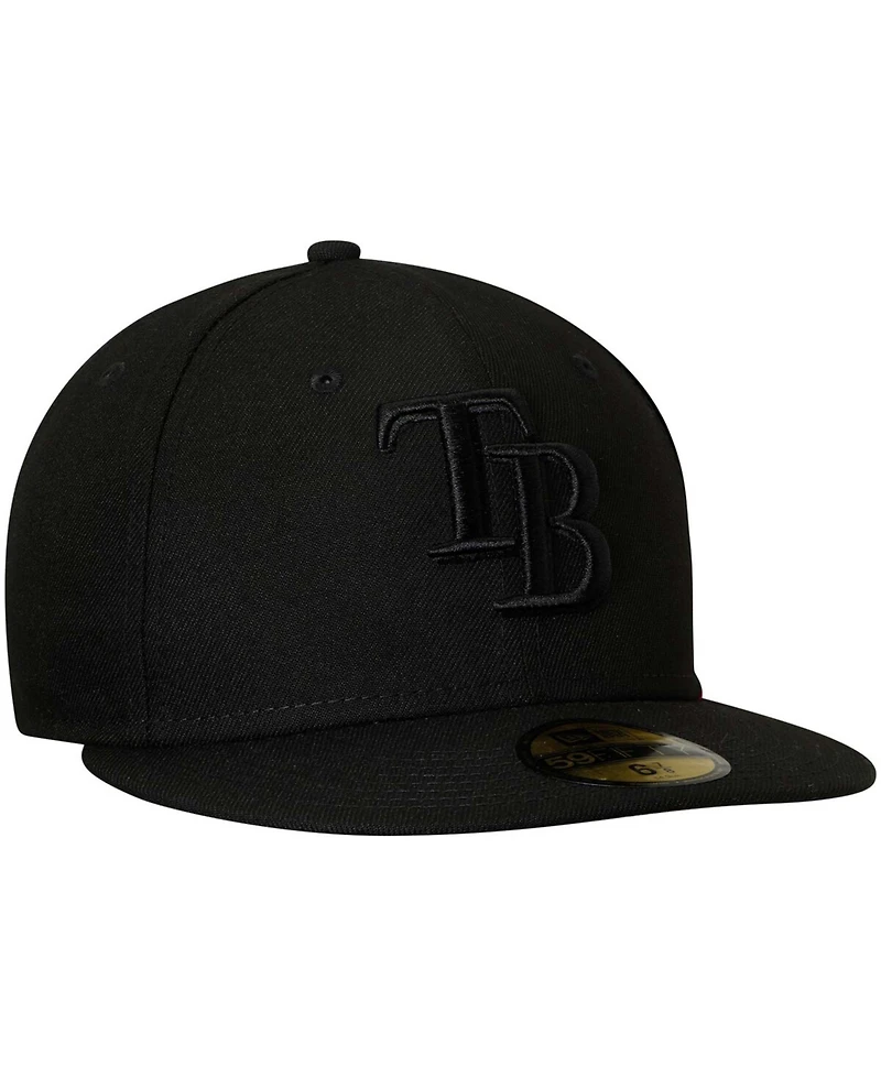 Men's Black Tampa Bay Rays Primary Logo Basic 59FIFTY Fitted Hat
