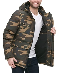 Levi's Men's Quilted Four Pocket Parka Hoody Jacket