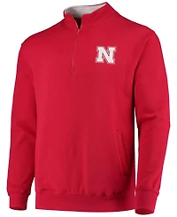 Men's Scarlet Nebraska Huskers Tortugas Logo Quarter-Zip Jacket