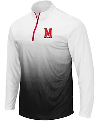 Men's Gray Maryland Terrapins Magic Team Logo Quarter-Zip Jacket