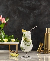 JoyJolt Terran Hurricane Cocktail Glasses, Set of 8