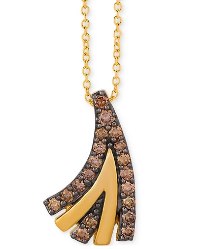 Le Vian Chocolatier Chocolate Diamond 18" Pendant Necklace (3/8 ct. t.w.) in 14K Gold
