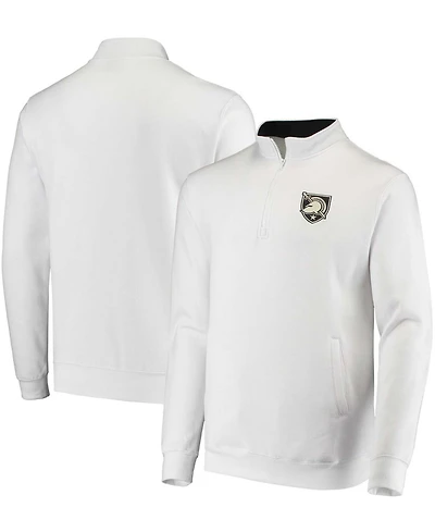Men's White Army Black Knights Tortugas Logo Quarter-Zip Jacket