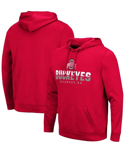 Men's Scarlet Ohio State Buckeyes Lantern Pullover Hoodie