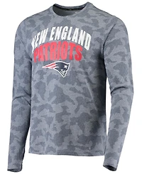 Men's Navy New England Patriots Camo Performance Long Sleeve T-shirt