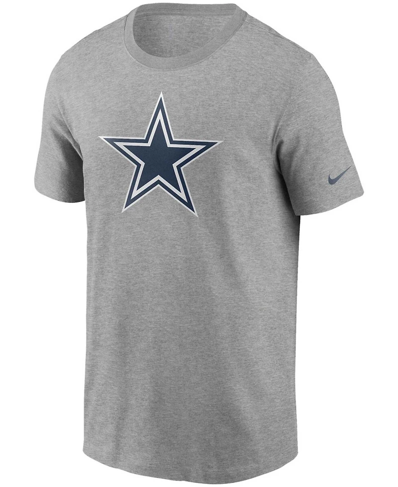 Men's Heather Gray Dallas Cowboys Primary Logo T-shirt