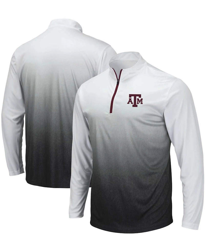 Men's Gray Texas A M Aggies Magic Team Logo Quarter-Zip Jacket