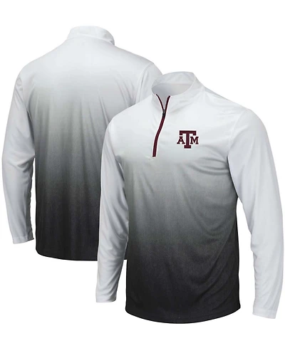 Men's Gray Texas A M Aggies Magic Team Logo Quarter-Zip Jacket