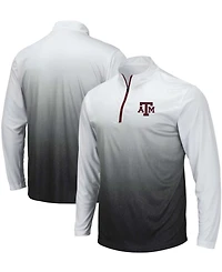 Men's Gray Texas A M Aggies Magic Team Logo Quarter-Zip Jacket