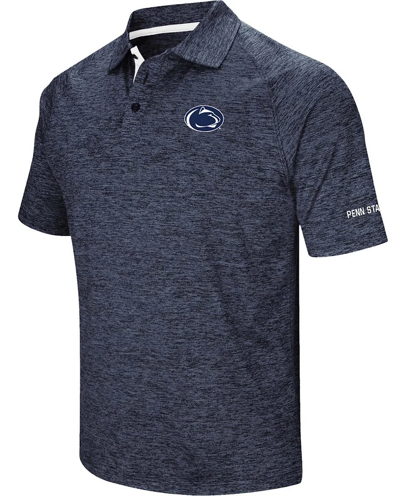 Men's Heather Navy Penn State Nittany Lions Down Swing Polo Shirt