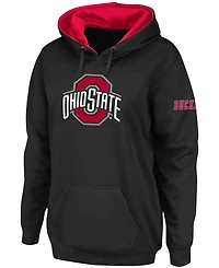 Women's Black Ohio State Buckeyes Big Logo Pullover Hoodie