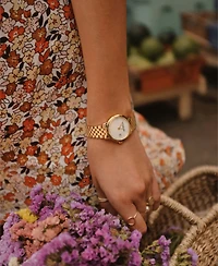 Raymond Weil Women's Swiss Toccata Diamond-Accent Gold-Tone Stainless Steel Bracelet Watch 29mm