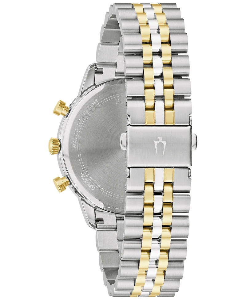 Bulova Men's Classic Chronograph Two-Tone Stainless Steel Bracelet Watch 41mm, Created for Macy's